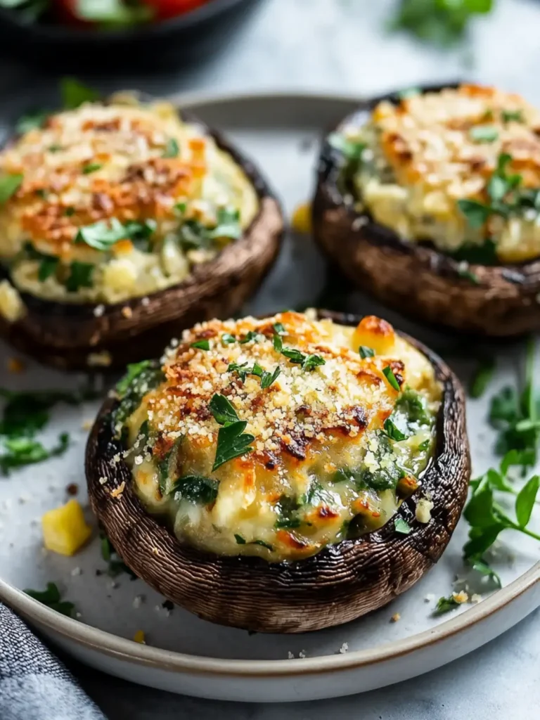 Easy Stuffed Portobello Mushrooms Recipe