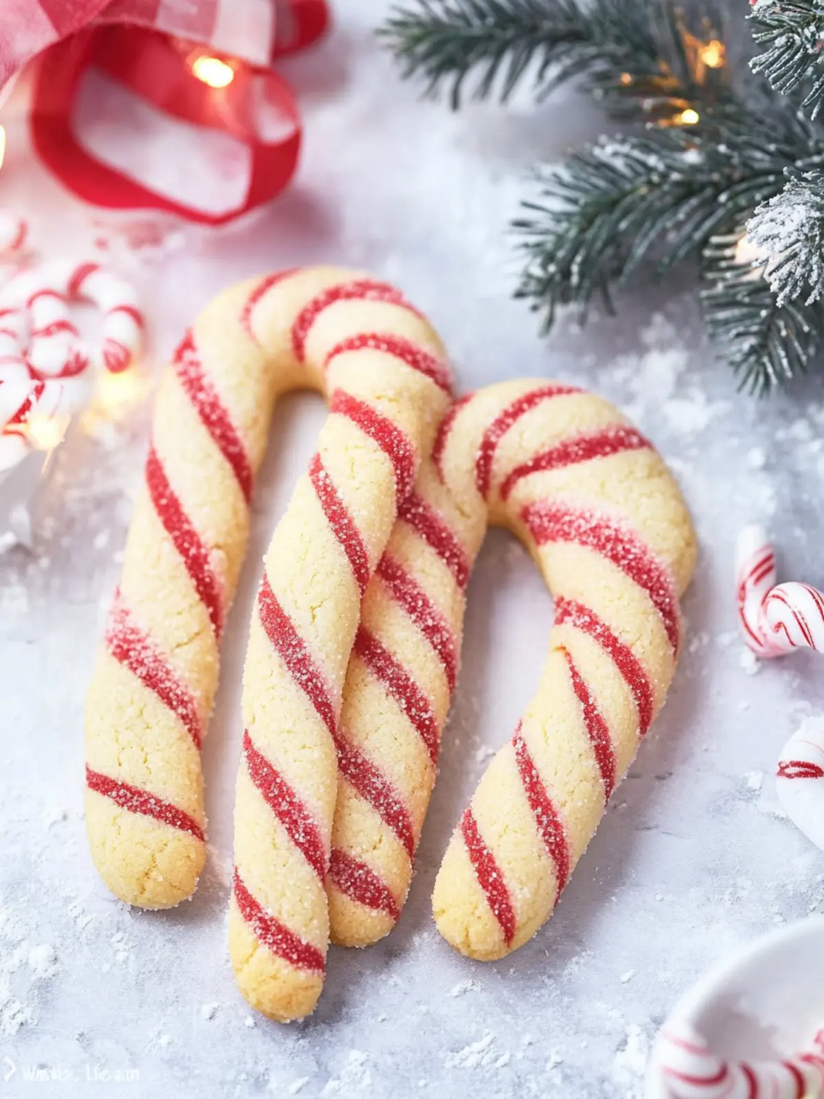 Candy Cane Cookies with a Festive Two-Tone Twist 4 Candy Cane Cookies