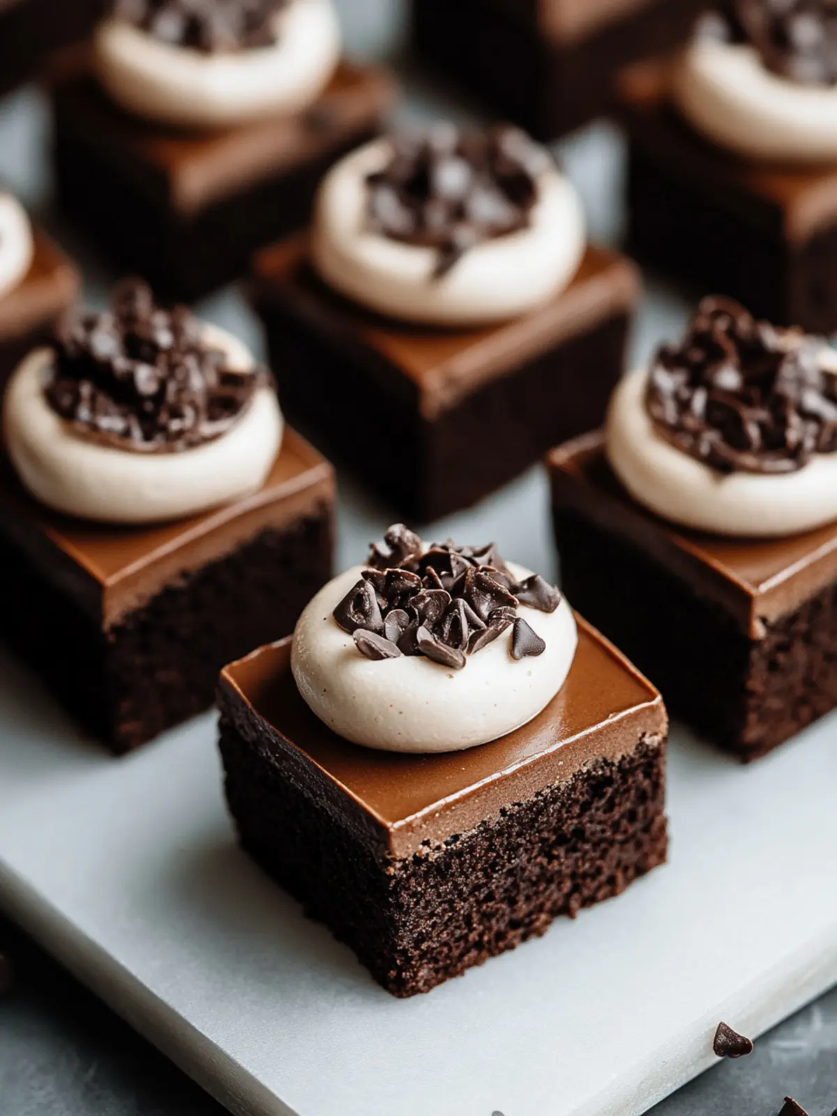 Decadent Brownie Petit Fours: A Bite-Size Delight 3 Brownie Petit Fours