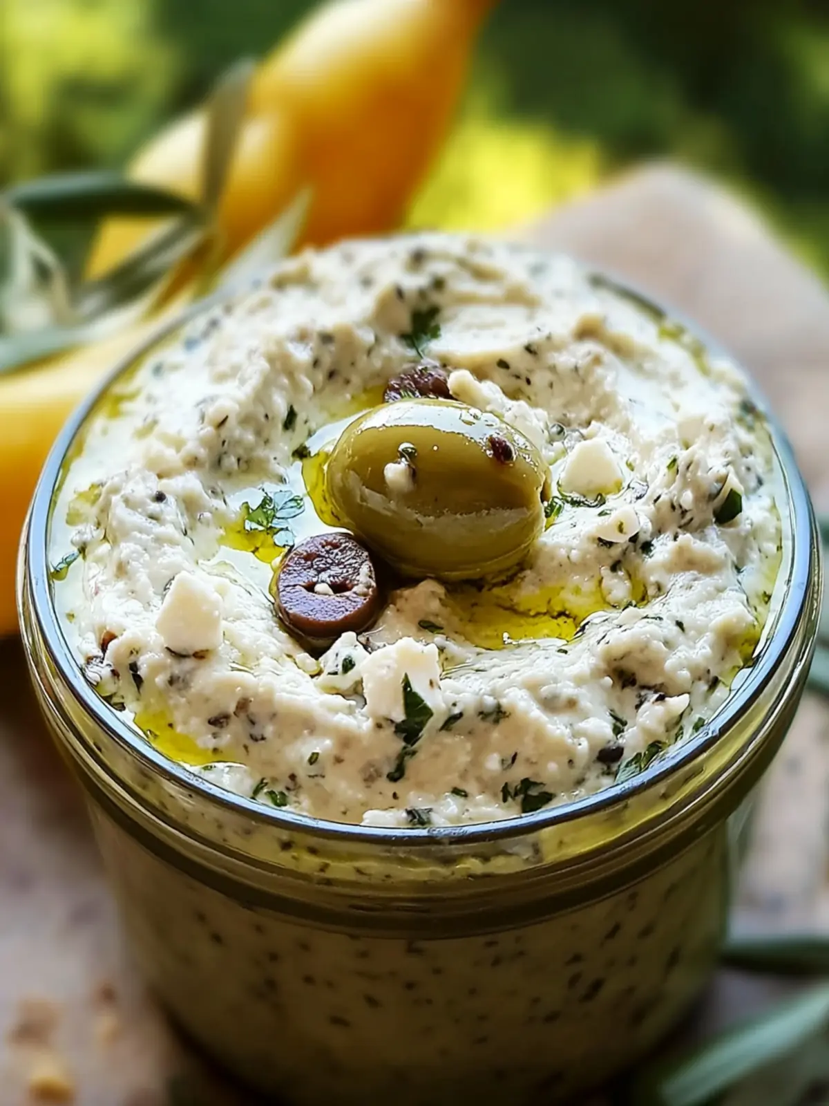 Olive Lovers’ Dream Dip – Creamy Feta & Green Olive Bliss 4 Olive Lovers’ Dream Dip – Creamy Feta & Green Olive Spread