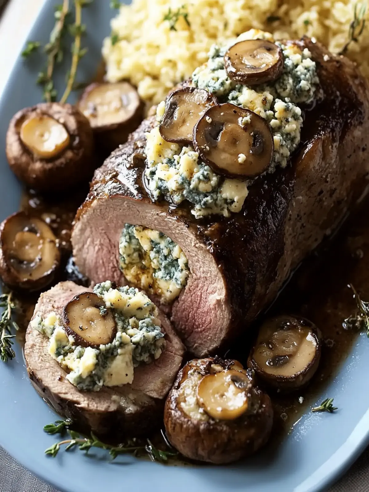 Savor Blue Cheese-Mushroom Stuffed Tenderloin for Gourmet Bliss 5 Savor Blue Cheese-Mushroom Stuffed Tenderloin