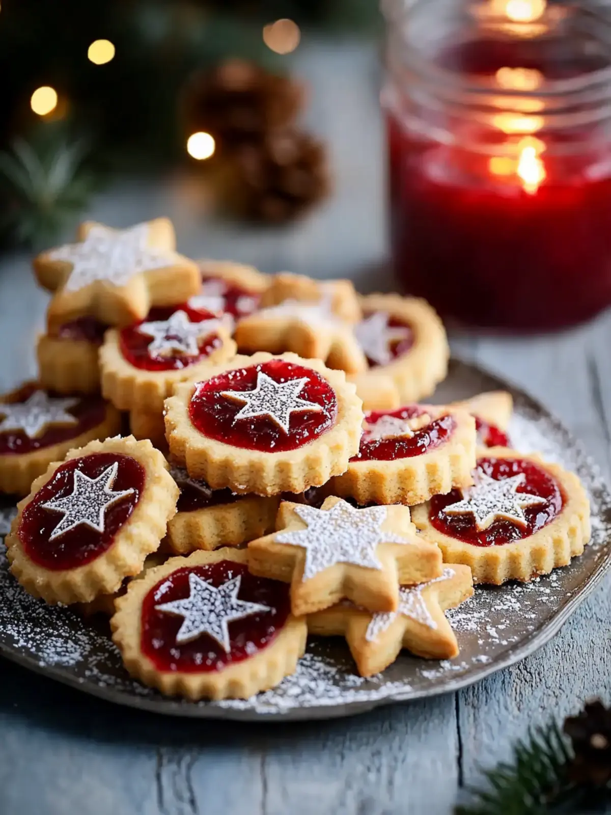 Festive Jam Christmas Biscuits