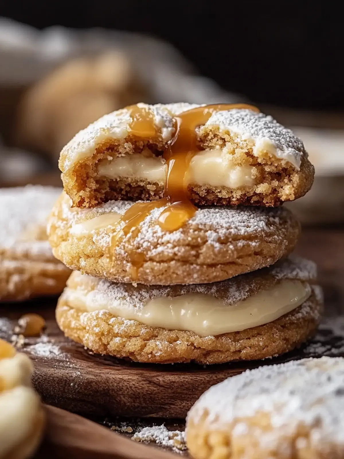 Crumbl Salted Caramel Cheesecake Cookies
