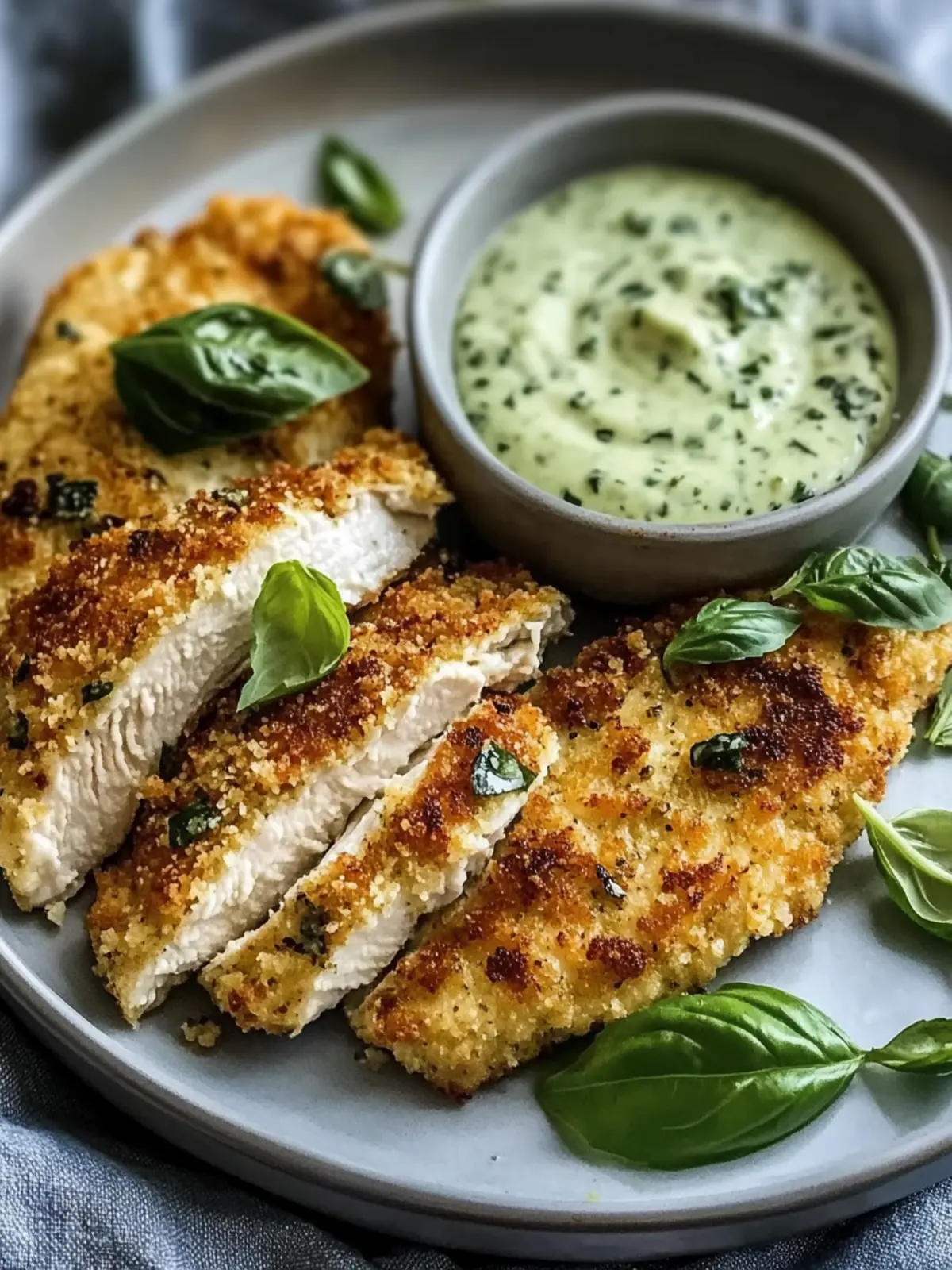 Parmesan Crusted Chicken with Basil Aioli for Perfect Evenings 4 Parmesan Crusted Chicken with Basil Aioli