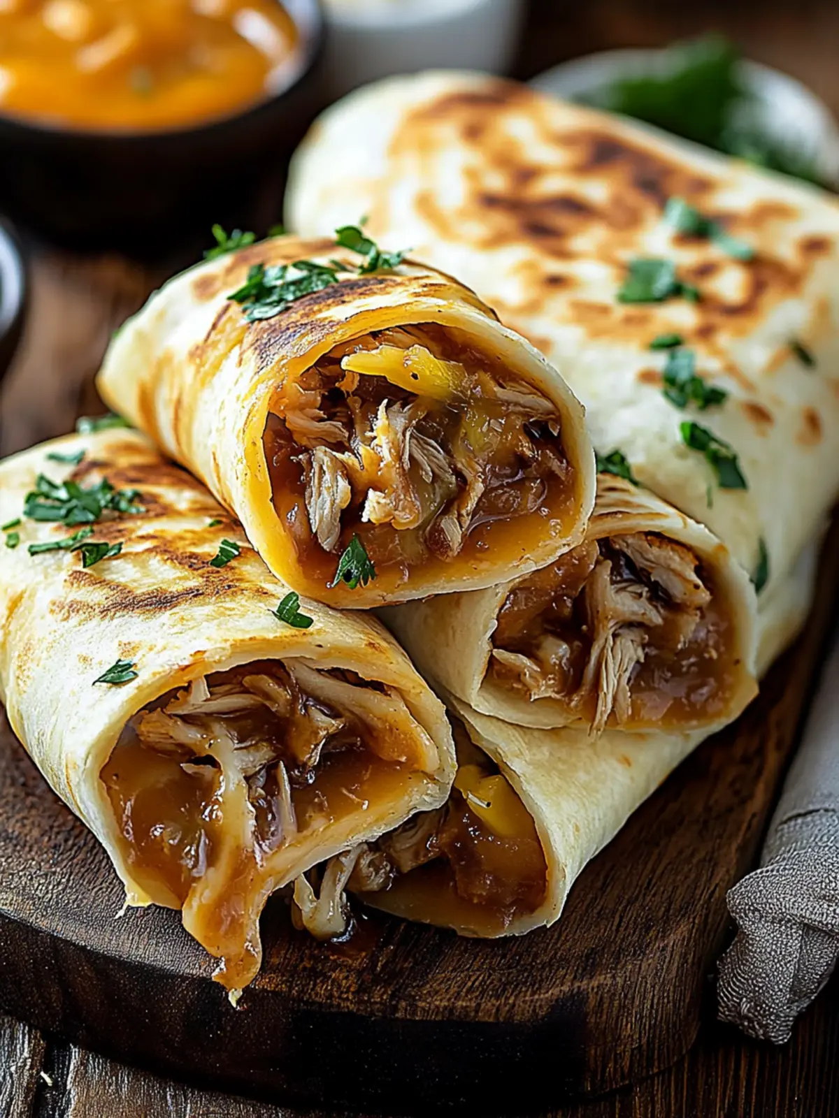French Dip Tortilla Roll