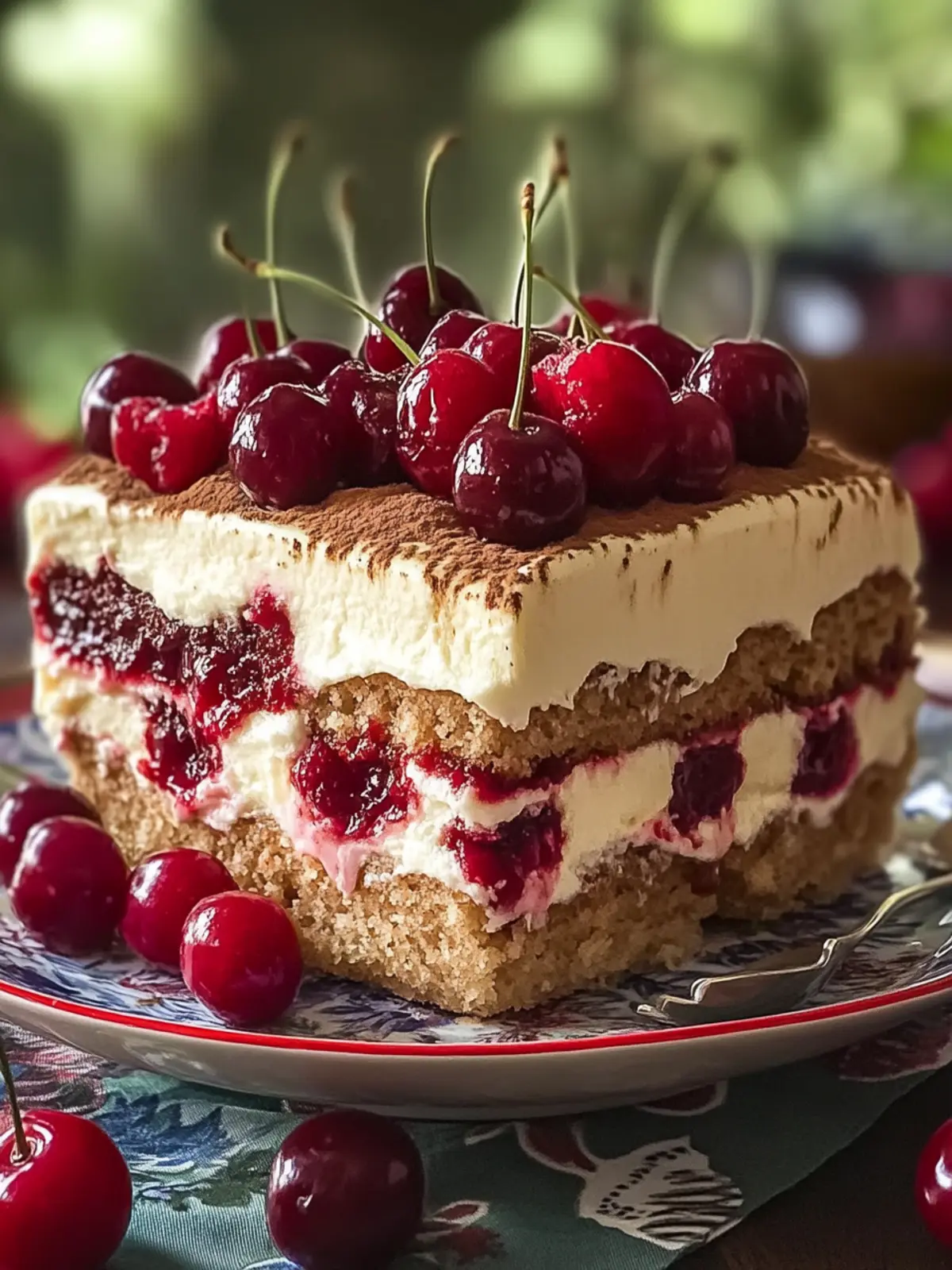 Indulge Yourself with Cherry Amaretto Tiramisu Dessert 2 Cherry Amaretto Tiramisu Dessert