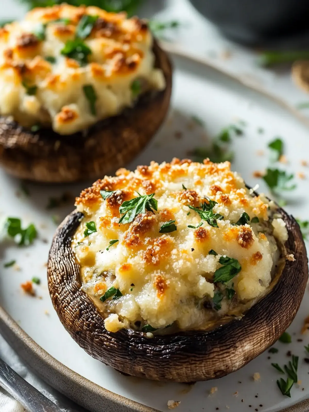 Easy Stuffed Portobello Mushrooms Recipe