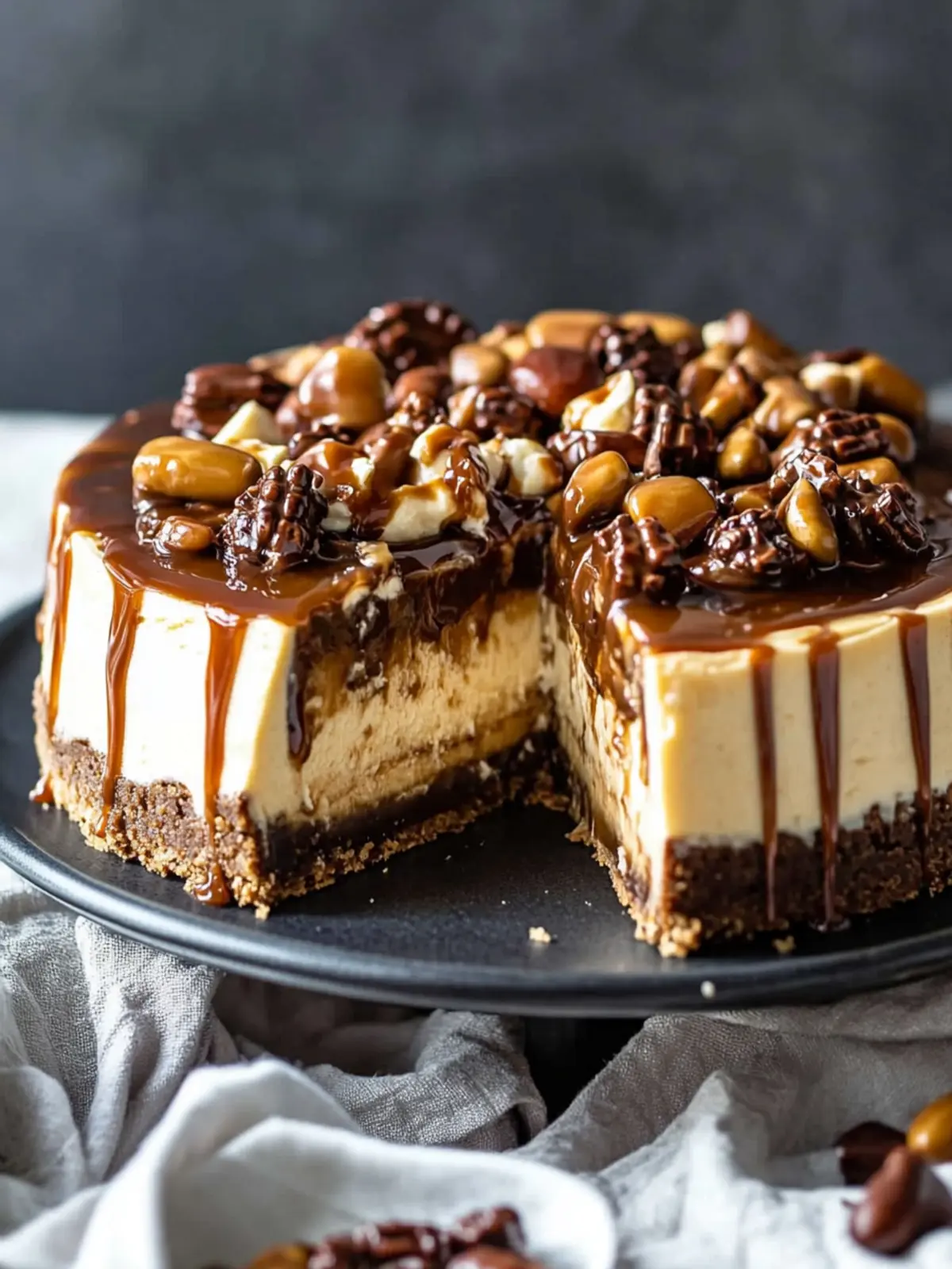 Decadent Caramel Turtle Cheesecake You'll Crave Again! 4 Caramel Turtle Cheesecake