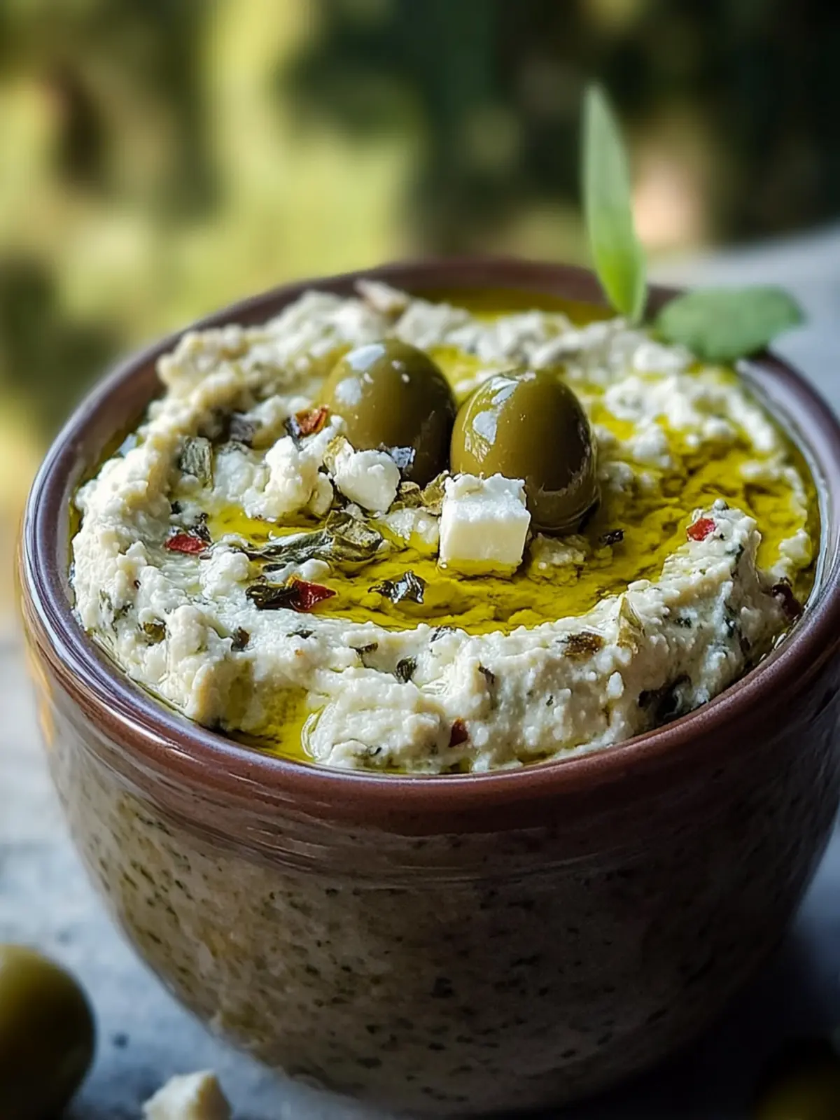 Olive Lovers’ Dream Dip – Creamy Feta & Green Olive Bliss 3 Olive Lovers’ Dream Dip – Creamy Feta & Green Olive Spread