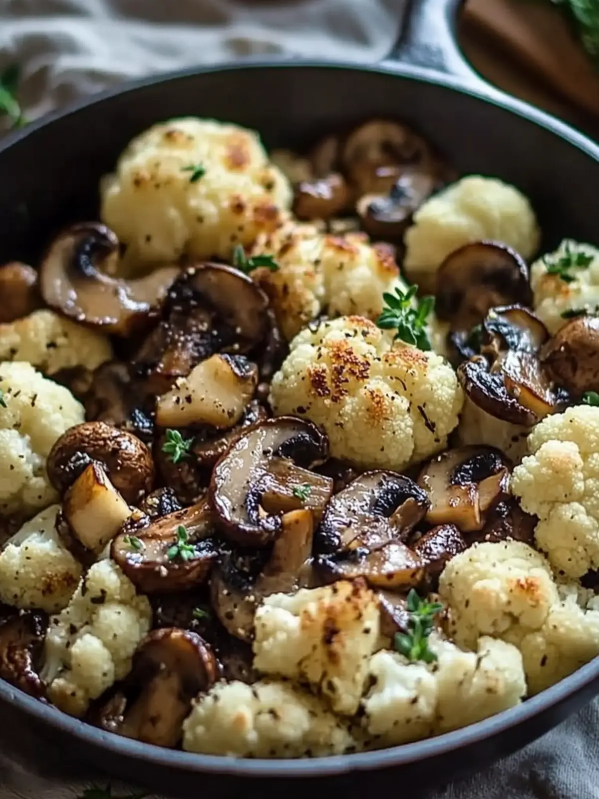 Savory Garlic Cauliflower Mushroom Skillet for Quick Dinners 4 Garlic Cauliflower Mushroom Skillet