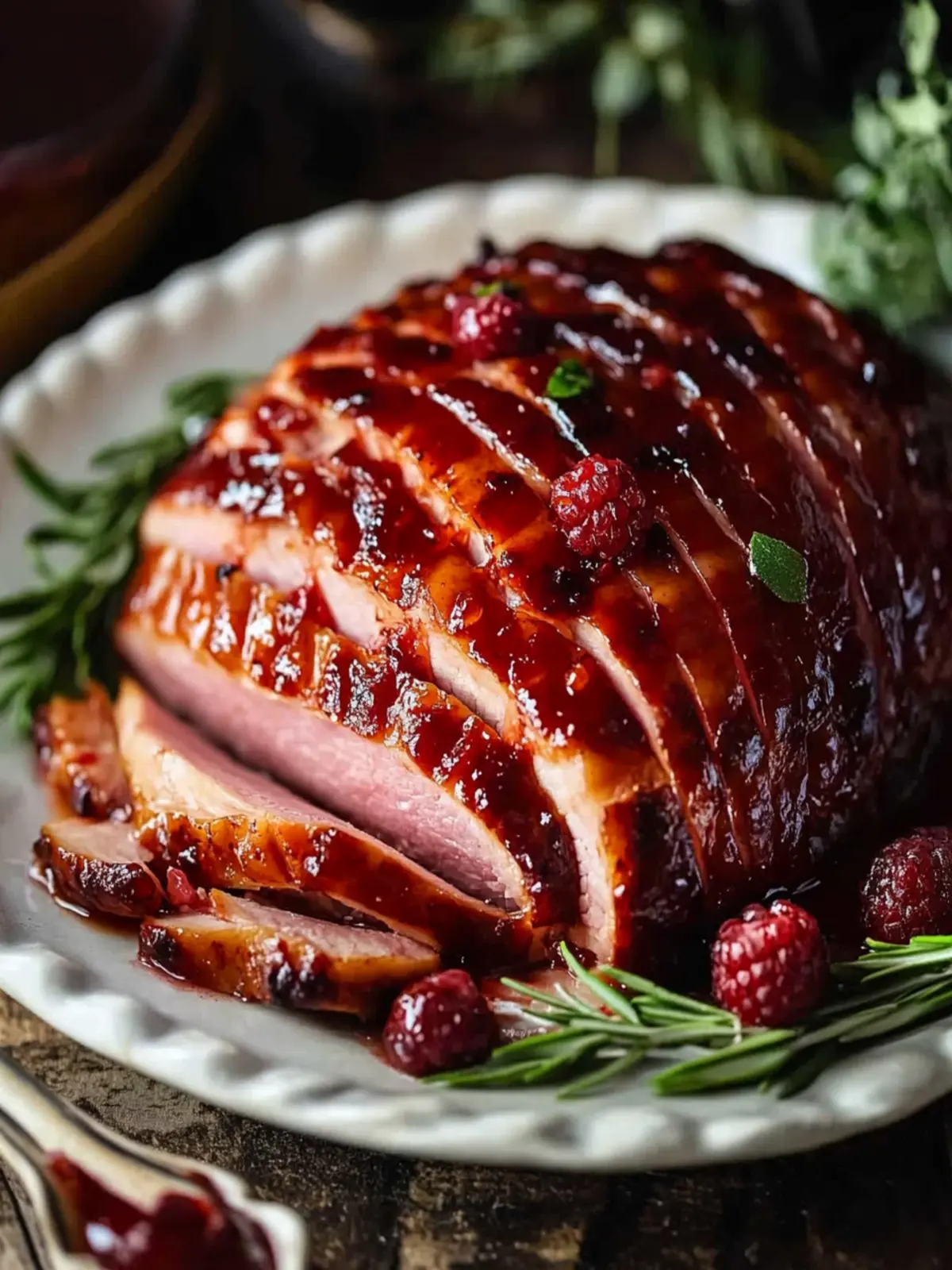Irresistible Baked Ham with Raspberry Chipotle Glaze Recipe 2 Baked Ham with Raspberry Chipotle