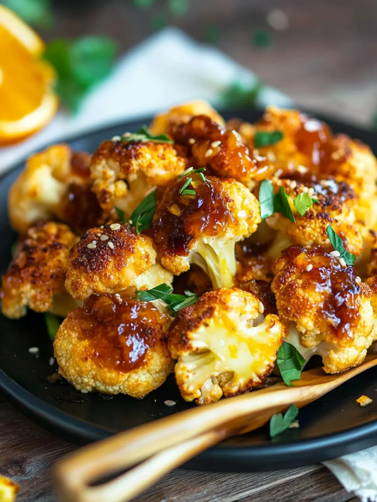 Baked Orange Cauliflower