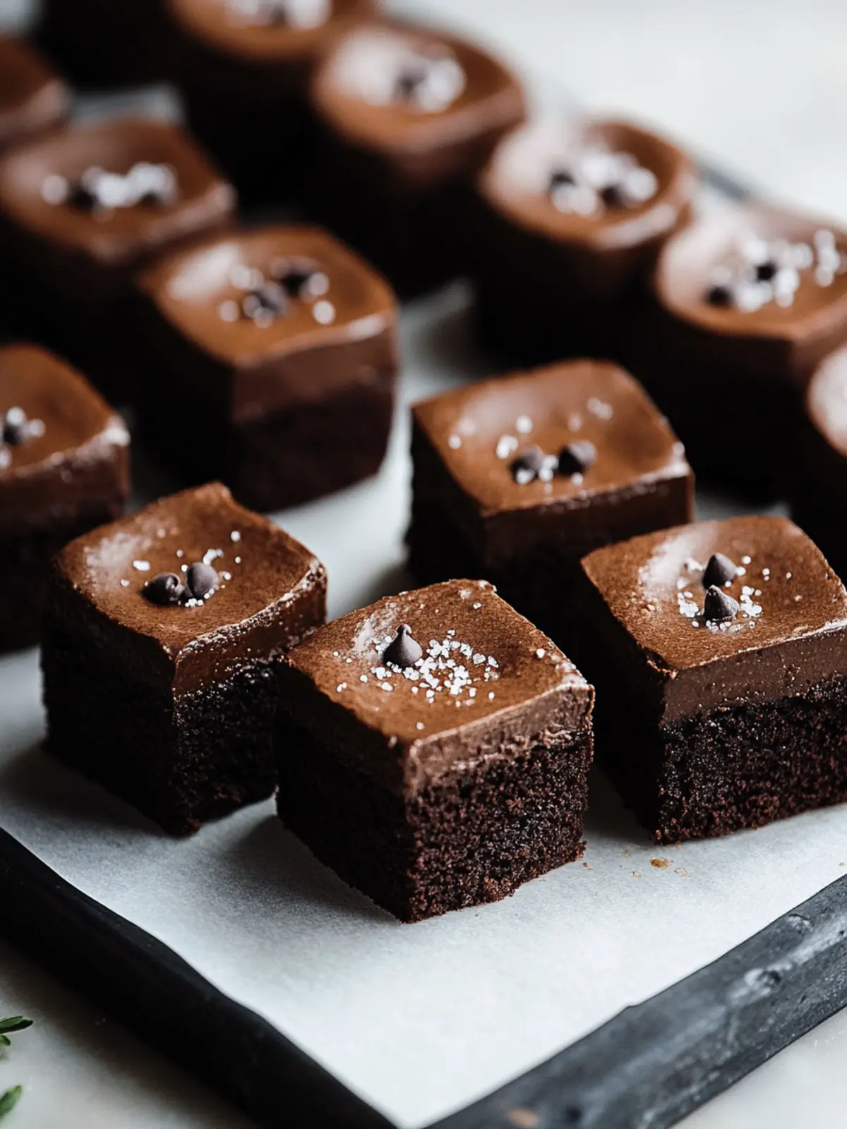 Decadent Brownie Petit Fours: A Bite-Size Delight 4 Brownie Petit Fours