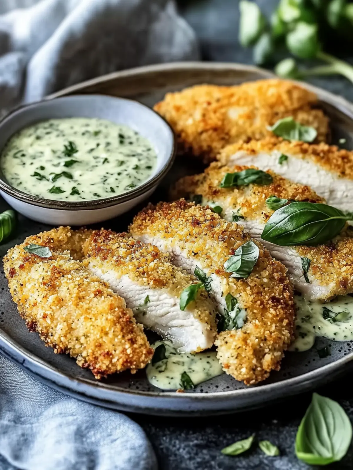 Parmesan Crusted Chicken with Basil Aioli for Perfect Evenings 3 Parmesan Crusted Chicken with Basil Aioli