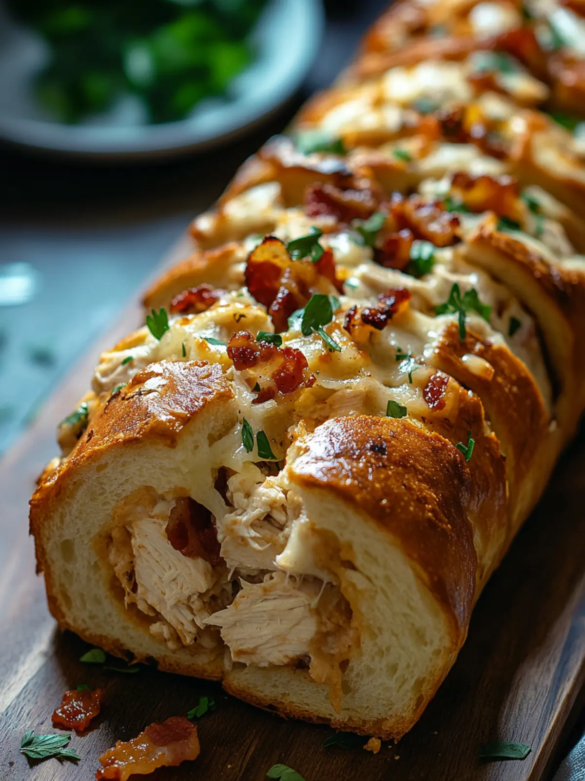 Savor the Joy of Chicken Bacon Ranch Stuffed Bread Today 2 Chicken Bacon Ranch Stuffed Bread