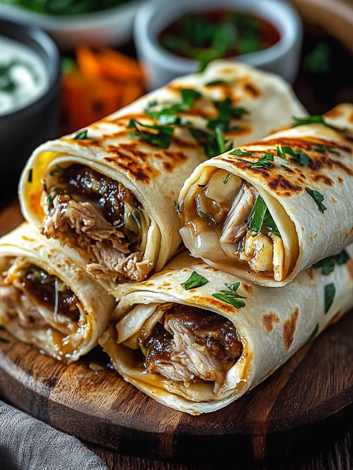 French Dip Tortilla Roll