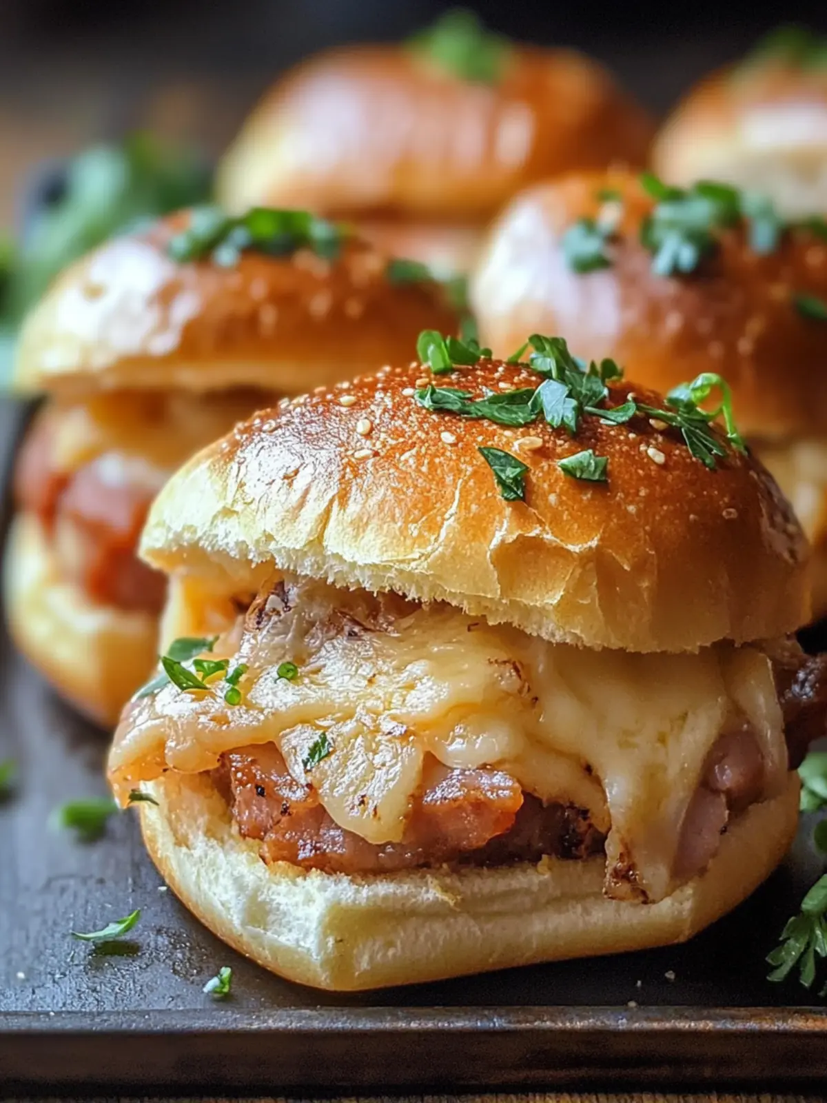 Ham and Cheese Sliders Delight