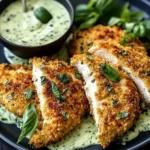Parmesan Crusted Chicken with Basil Aioli