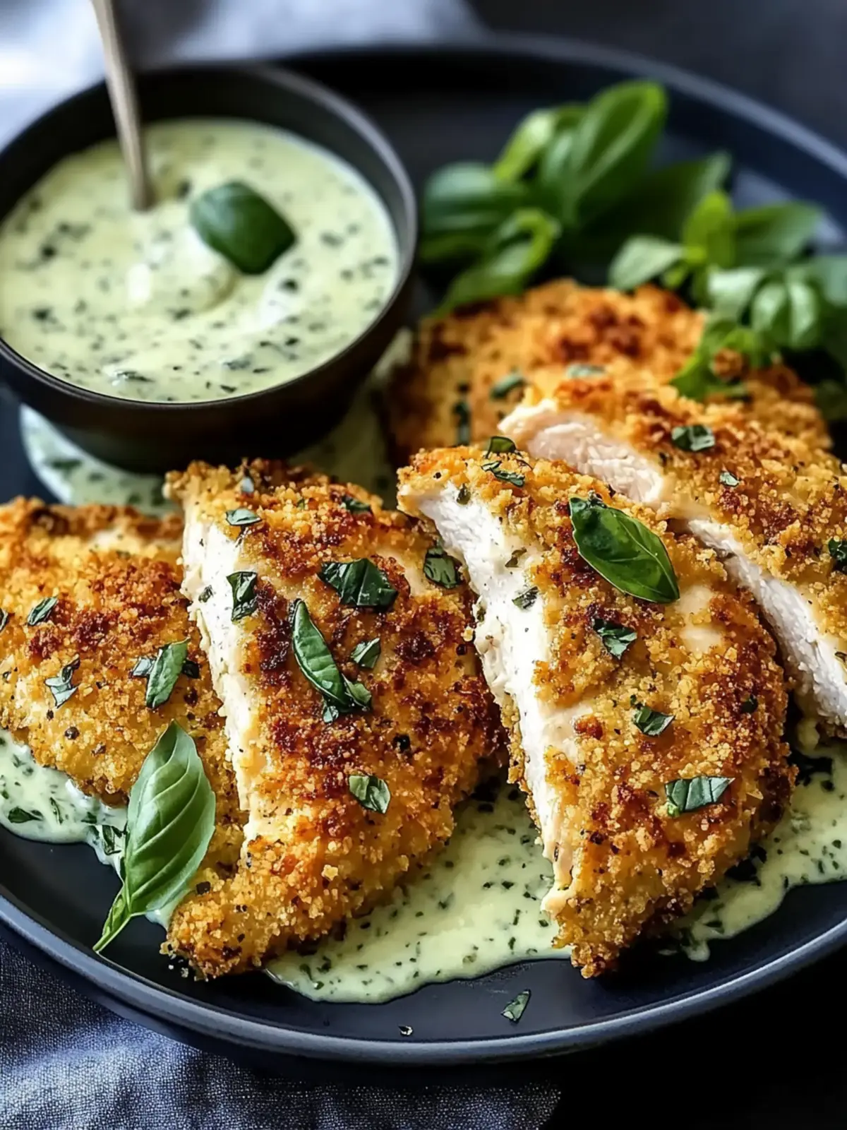 Parmesan Crusted Chicken with Basil Aioli for Perfect Evenings 5 Parmesan Crusted Chicken with Basil Aioli