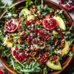 Festive Pomegranate Christmas Salad with Honey Mustard Magic 3 Pomegranate Christmas Salad