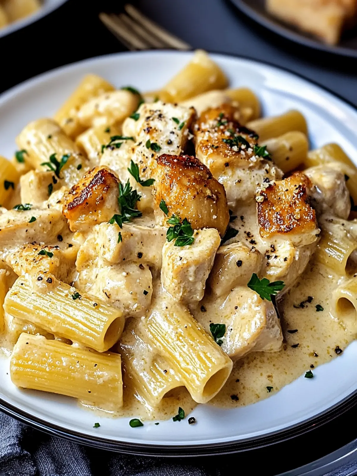 Creamy Garlic Butter Chicken Rigatoni Bliss for Cozy Nights 4 Creamy Garlic Butter Chicken Rigatoni Bliss