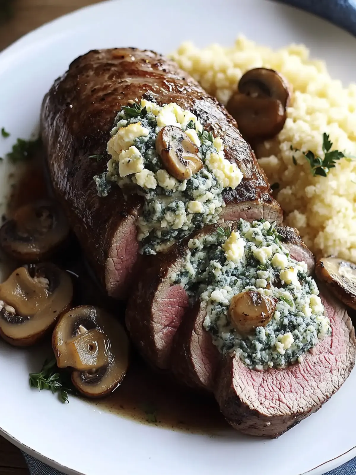 Savor Blue Cheese-Mushroom Stuffed Tenderloin for Gourmet Bliss 4 Savor Blue Cheese-Mushroom Stuffed Tenderloin