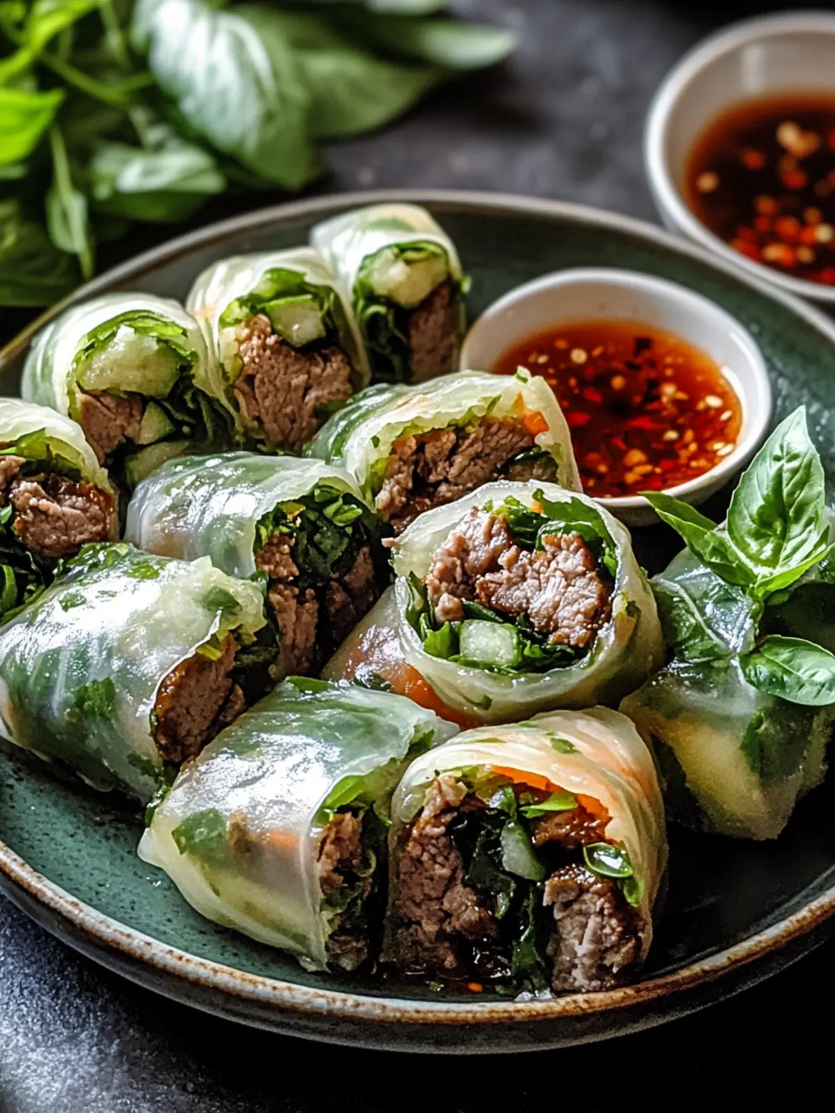 Delicious Basil Beef Rolls: Fresh Flavor Made Easy 4 Basil Beef Rolls