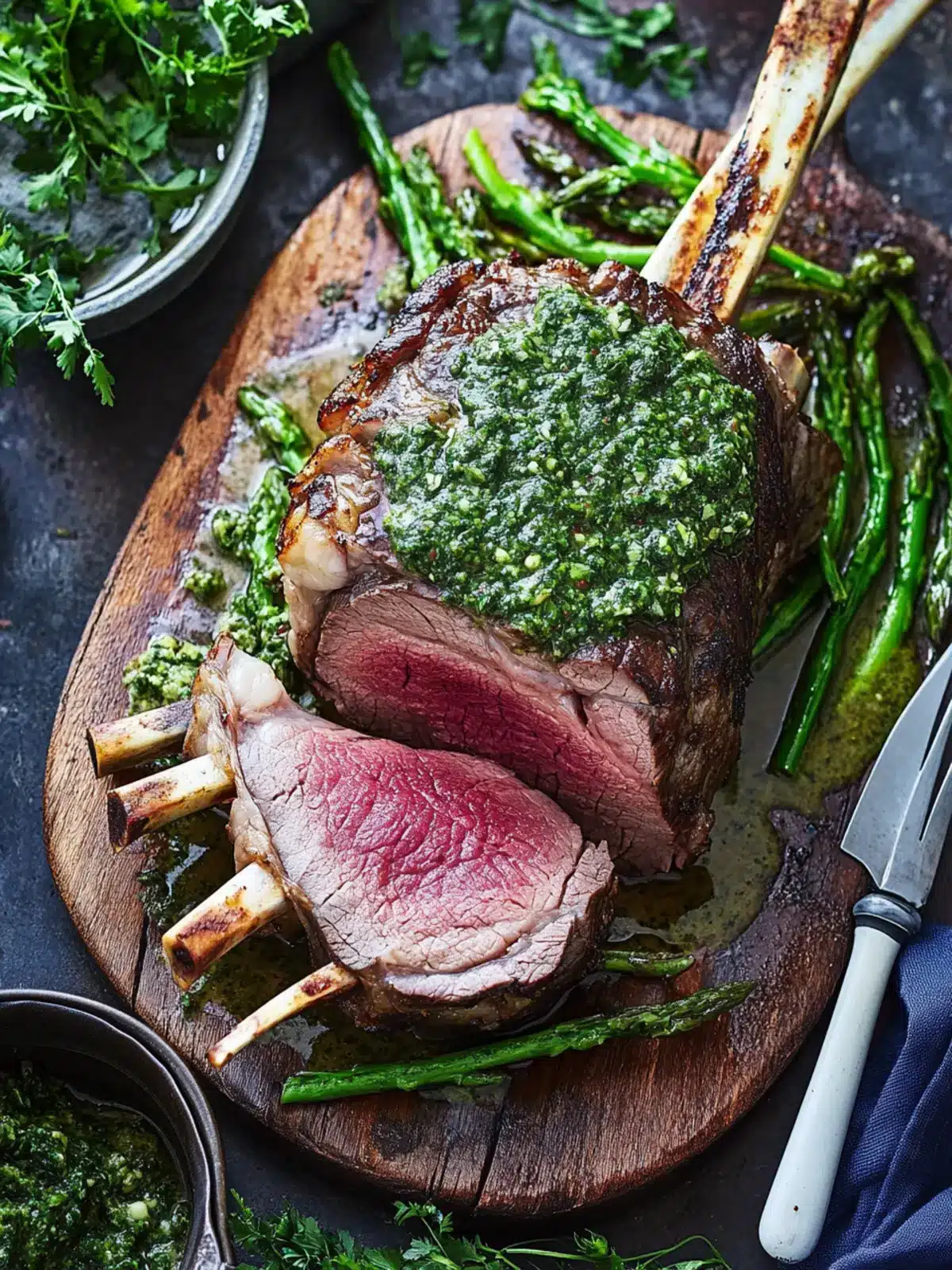 Beef Rib Roast with Chimichurri for Irresistible Flavor Bliss 3 Beef rib roast with chimichurri