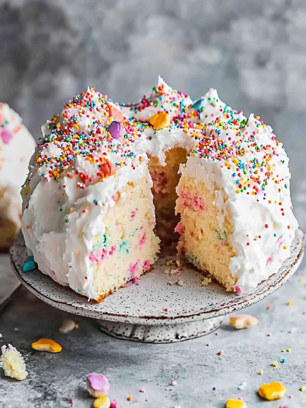 Light Funfetti Angel Food Cake for a Guilt-Free Celebration 4 Light Funfetti Angel Food Cake