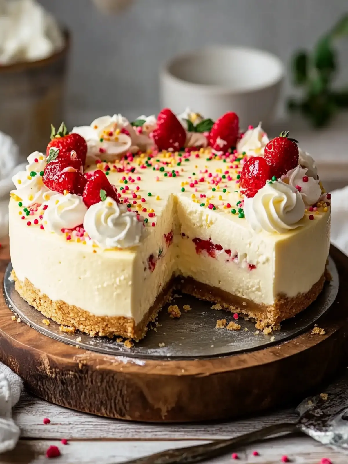 Delight in Sugar Cookie Cheesecake: A Creamy Sweet Indulgence 5 Sugar Cookie Cheesecake