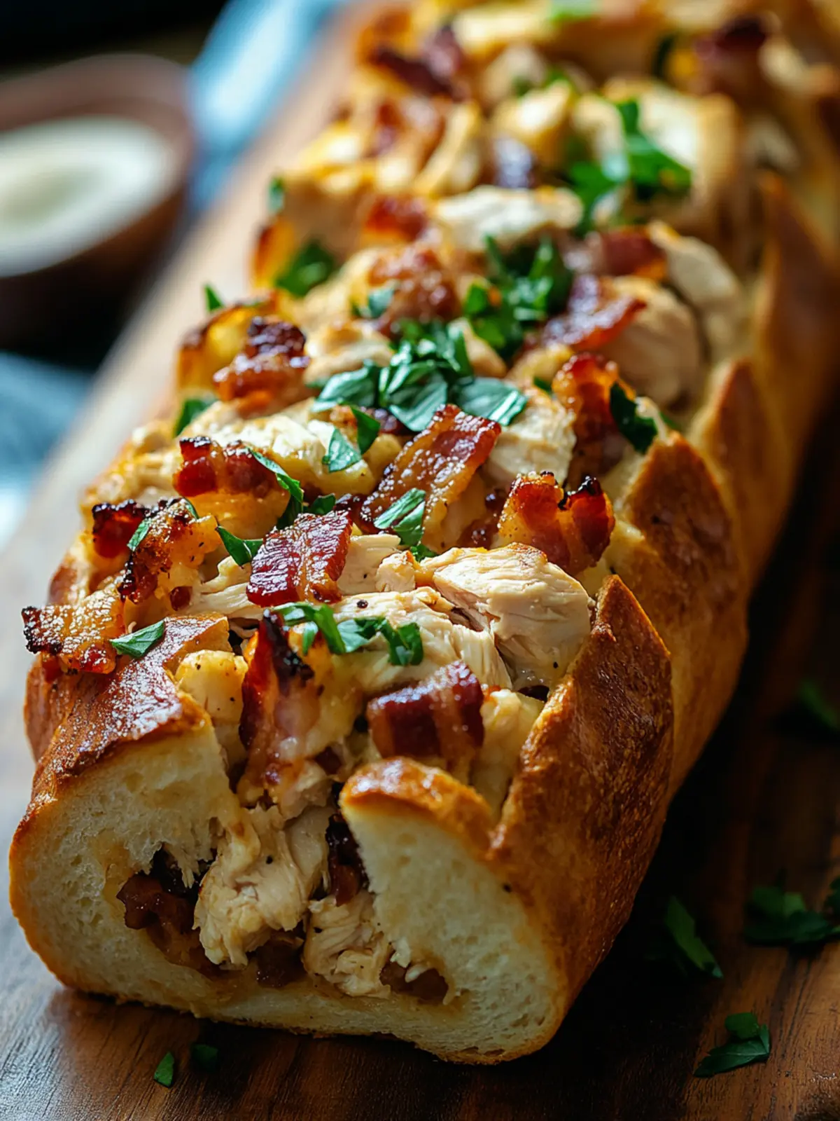 Savor the Joy of Chicken Bacon Ranch Stuffed Bread Today 3 Chicken Bacon Ranch Stuffed Bread