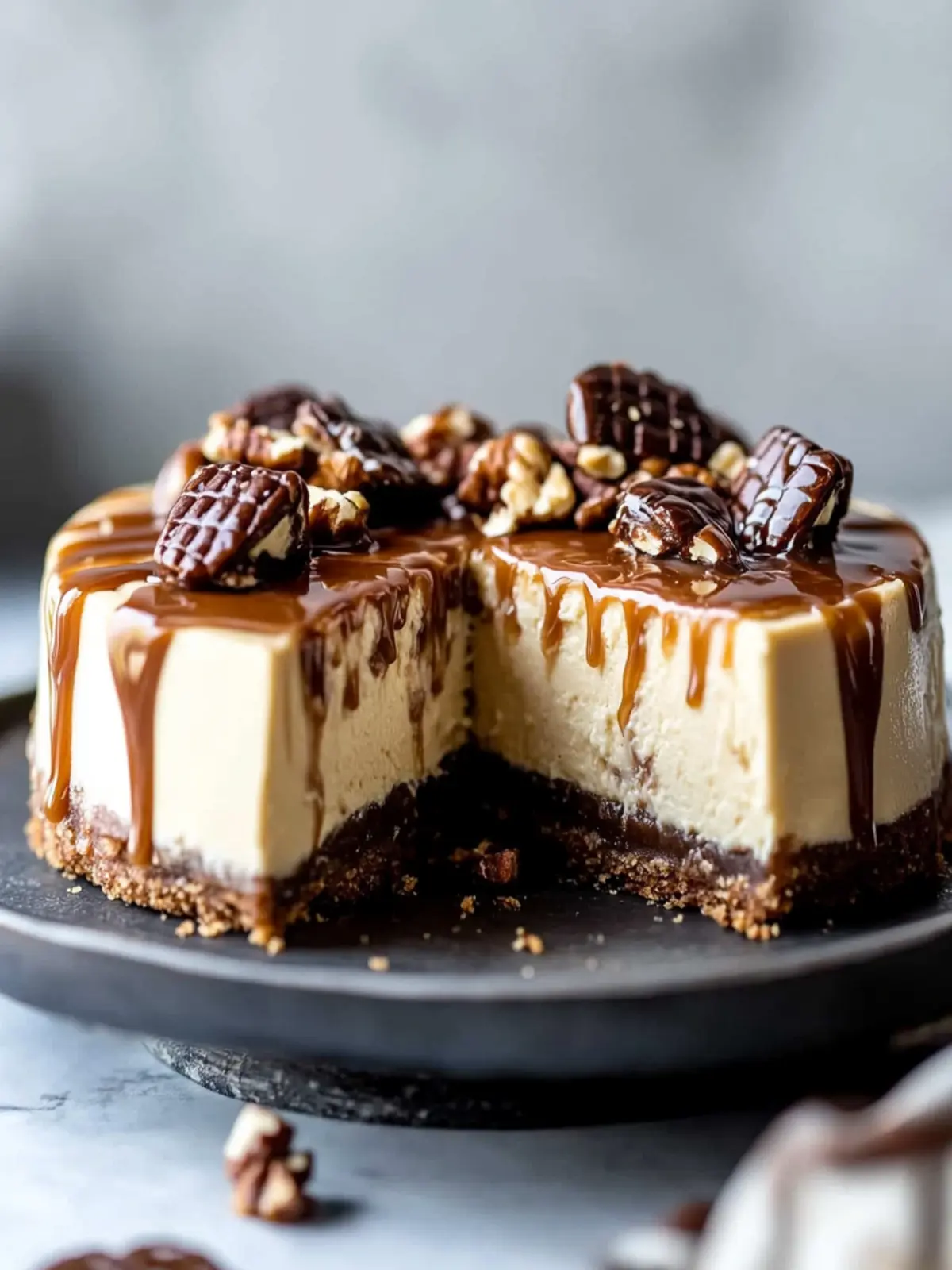 Creamy Caramel Turtle Cheesecake That Steals the Show 5 Caramel Turtle Cheesecake