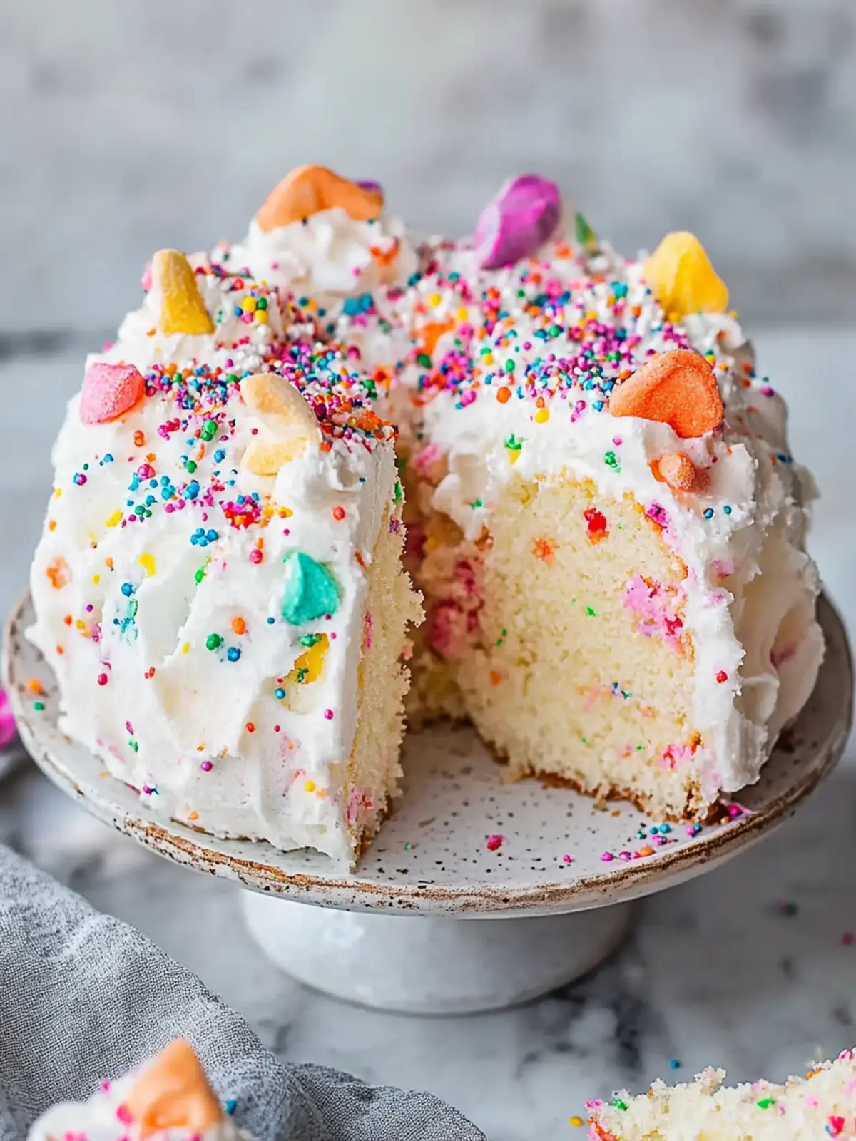 Light Funfetti Angel Food Cake for a Guilt-Free Celebration 2 Light Funfetti Angel Food Cake