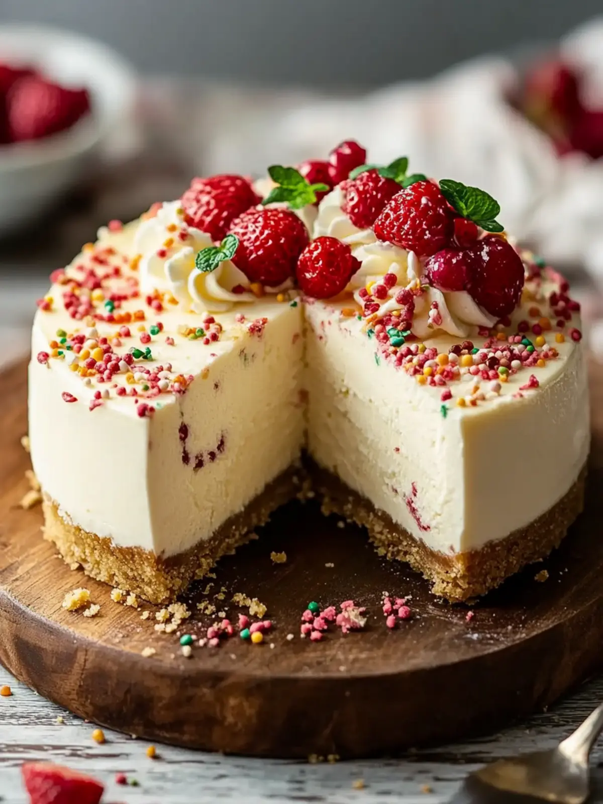 Delight in Sugar Cookie Cheesecake: A Creamy Sweet Indulgence 3 Sugar Cookie Cheesecake