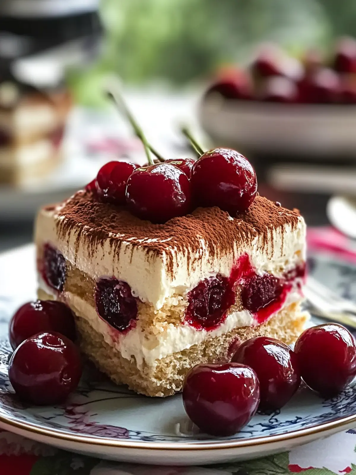Indulge Yourself with Cherry Amaretto Tiramisu Dessert 3 Cherry Amaretto Tiramisu Dessert