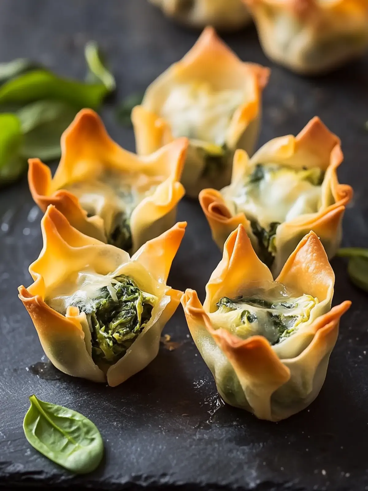 Delicious Spinach Artichoke Wonton Cups for Easy Entertaining 2 Spinach Artichoke Wonton Cups