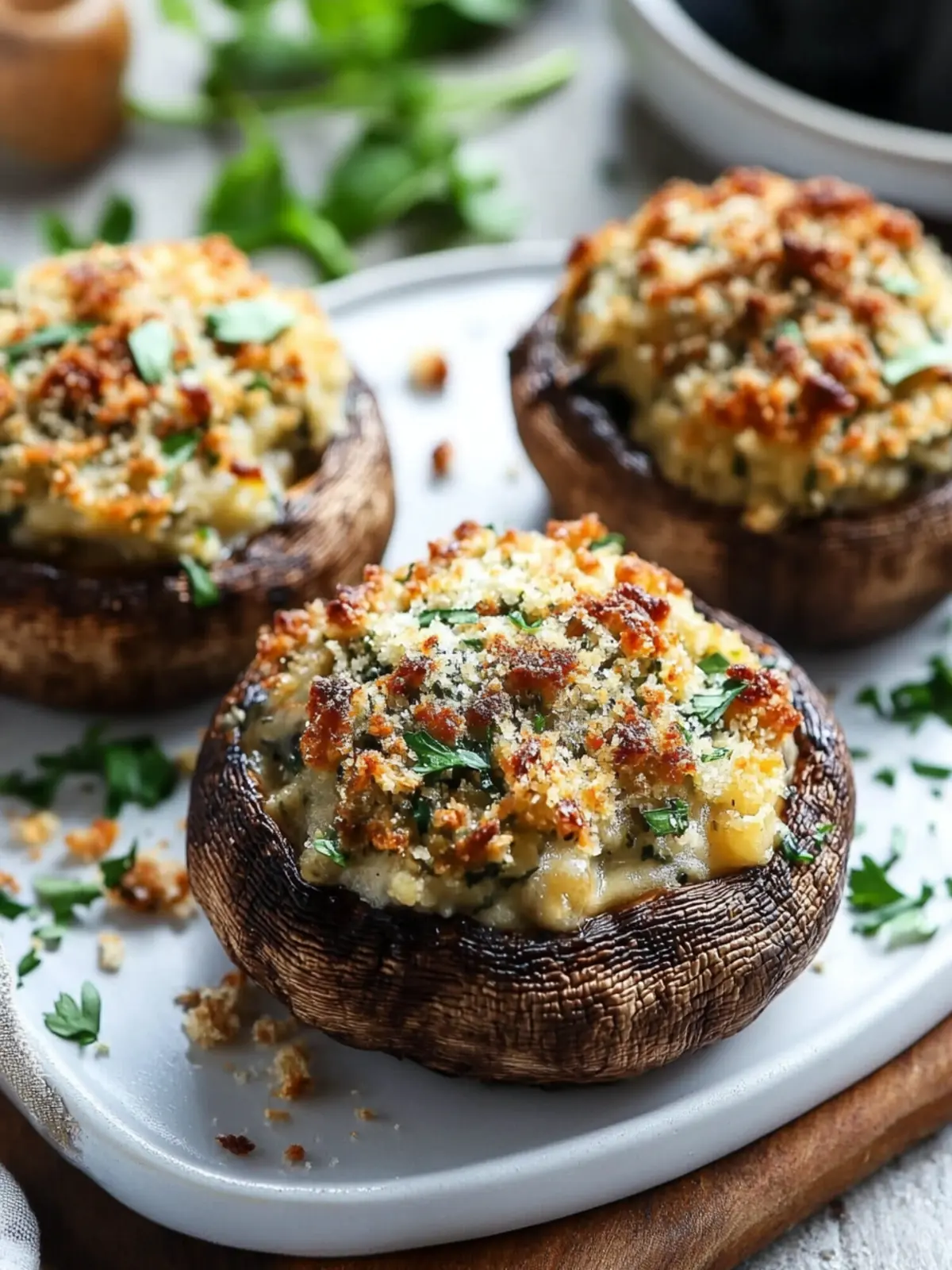 Easy Stuffed Portobello Mushrooms Recipe