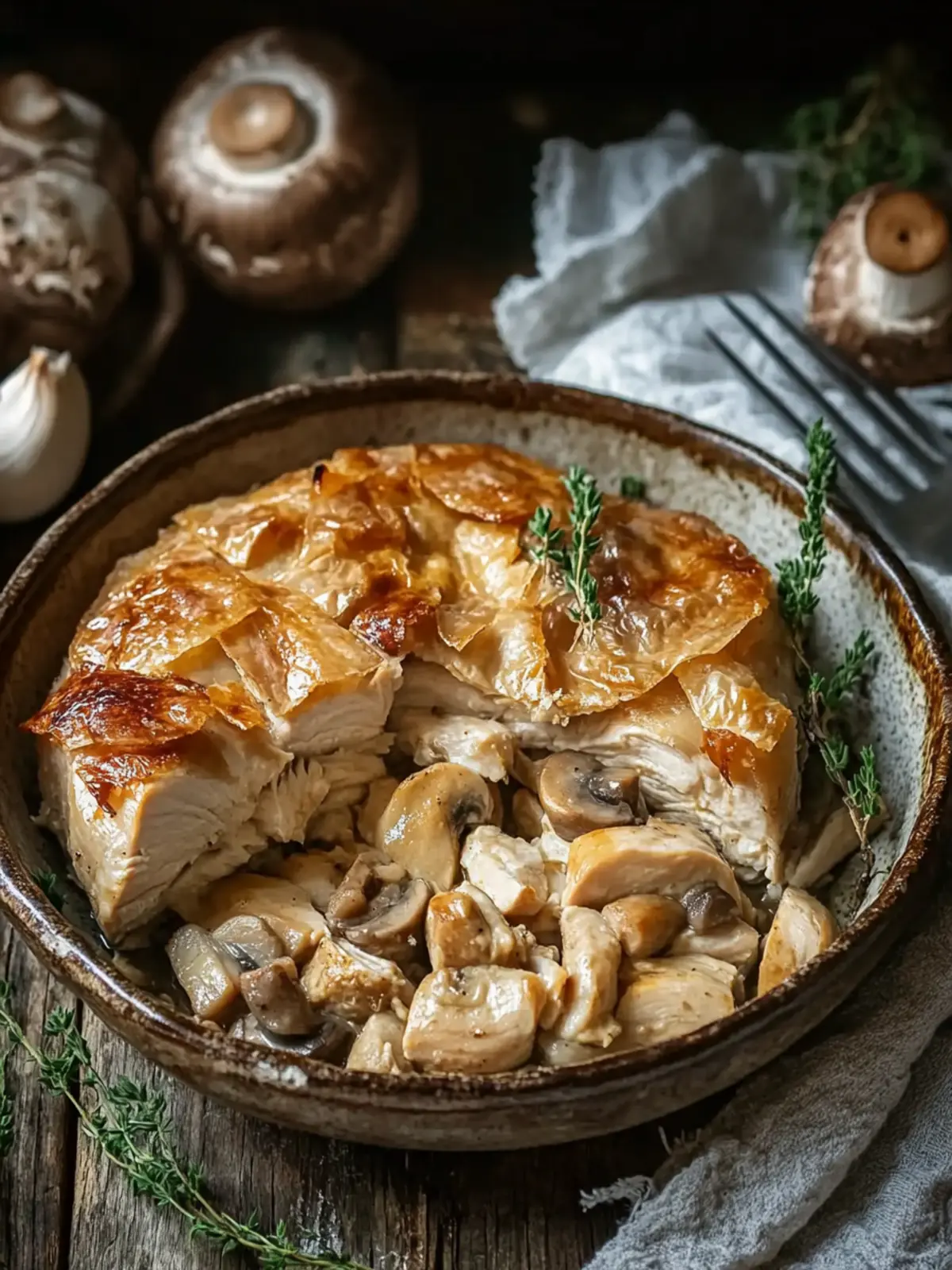 Savory Chicken and Mushroom Puff Pastry You'll Love Tonight 3 Savory Chicken and Mushroom