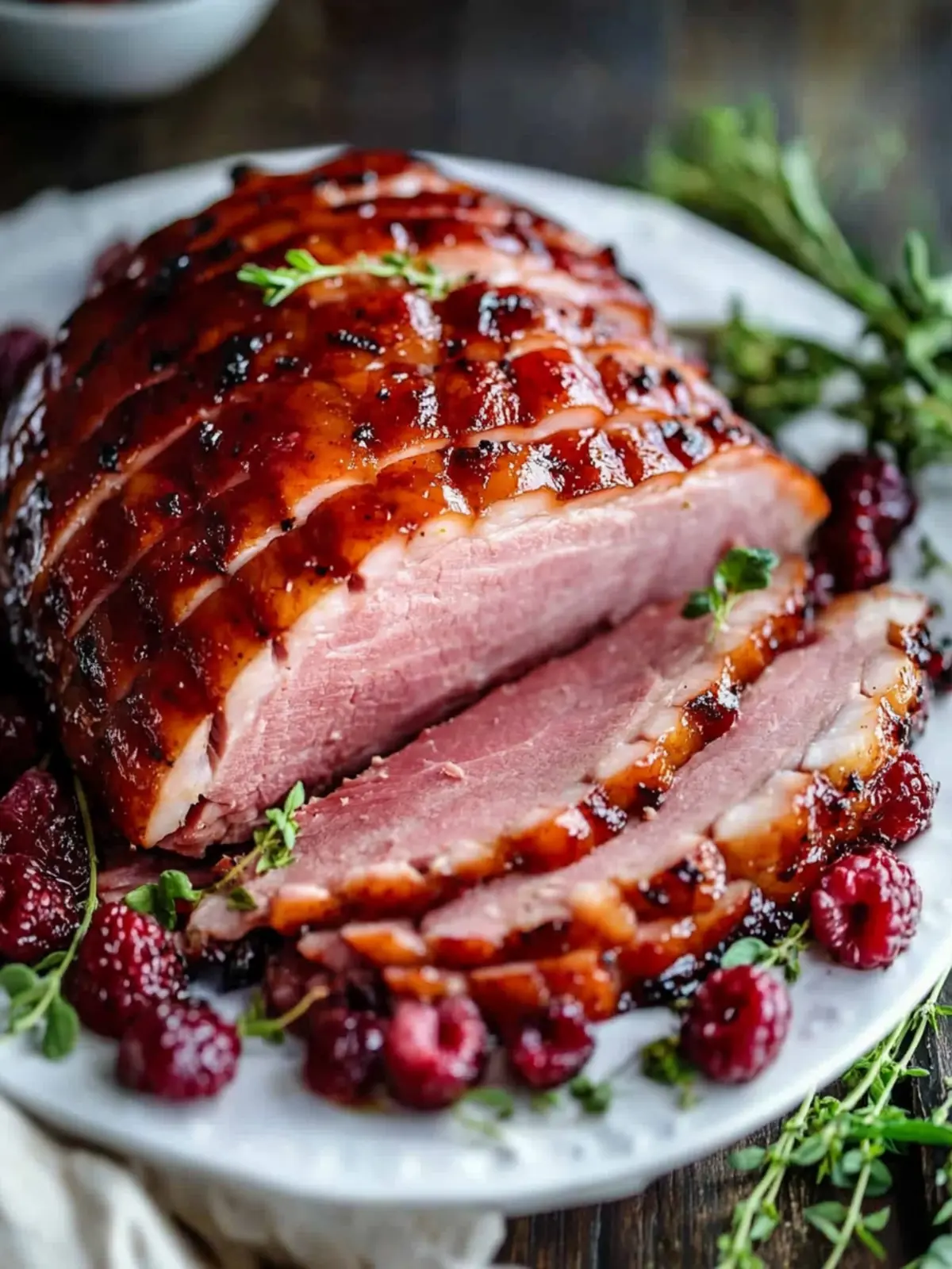 Irresistible Baked Ham with Raspberry Chipotle Glaze Recipe 4 Baked Ham with Raspberry Chipotle