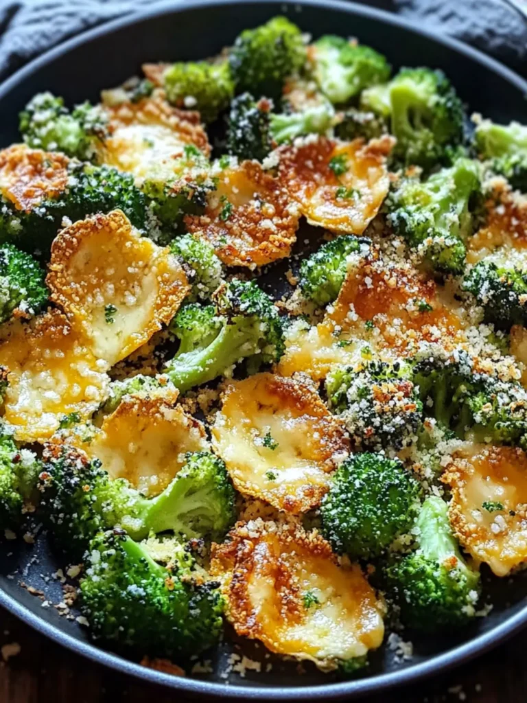 Crispy Cheese Baked Broccoli