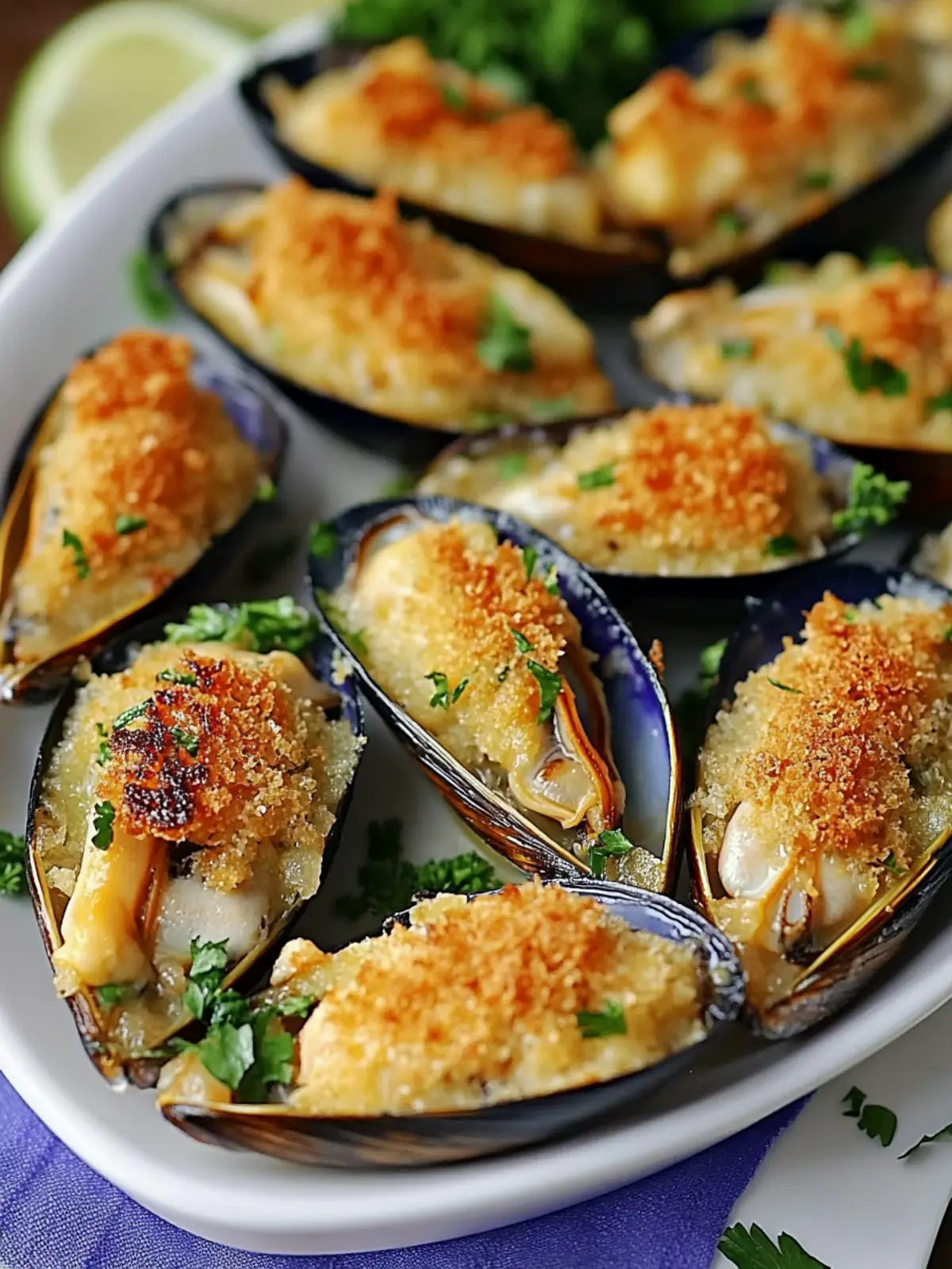 Savory Stuffed Baked Mussels (Baked Tahong) with Garlic Bliss 2 Stuffed Baked Mussels (Baked Tahong)