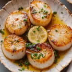 Seared Scallops & Yuzu Garlic Butter