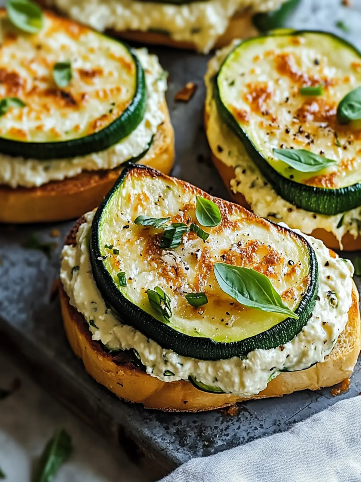Zucchini Ricotta Melts
