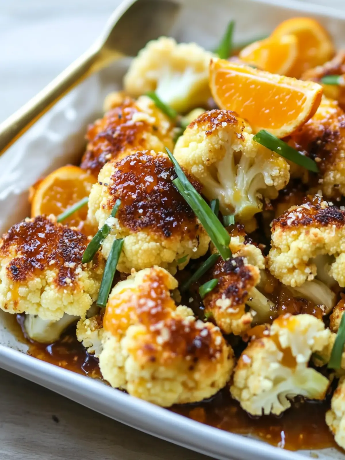 Baked Orange Cauliflower