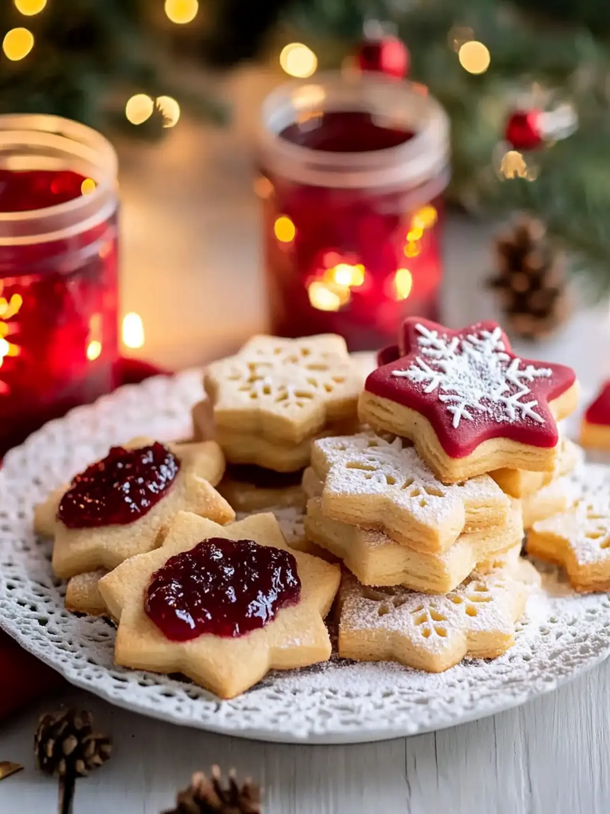 Festive Jam Christmas Biscuits