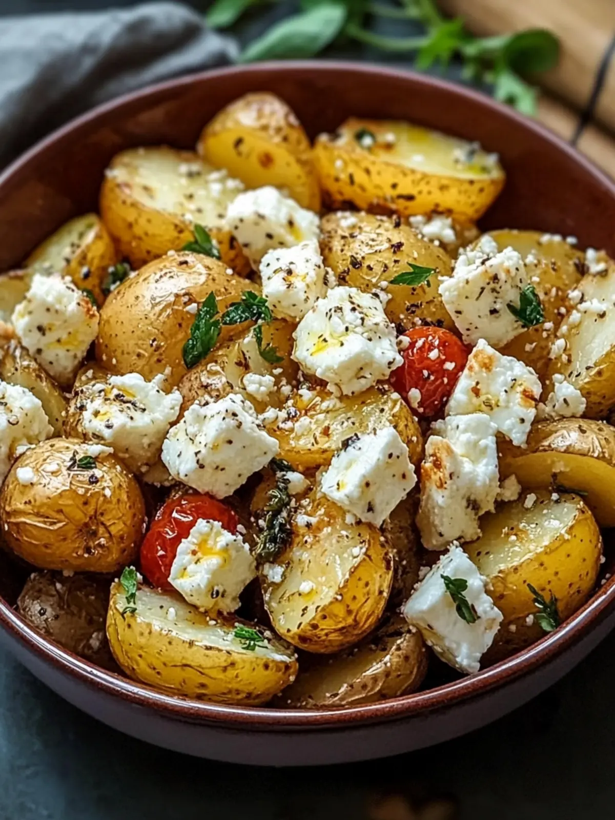 Baked Feta Potatoes: A Healthy Mediterranean Delight 3 Baked Feta Potatoes