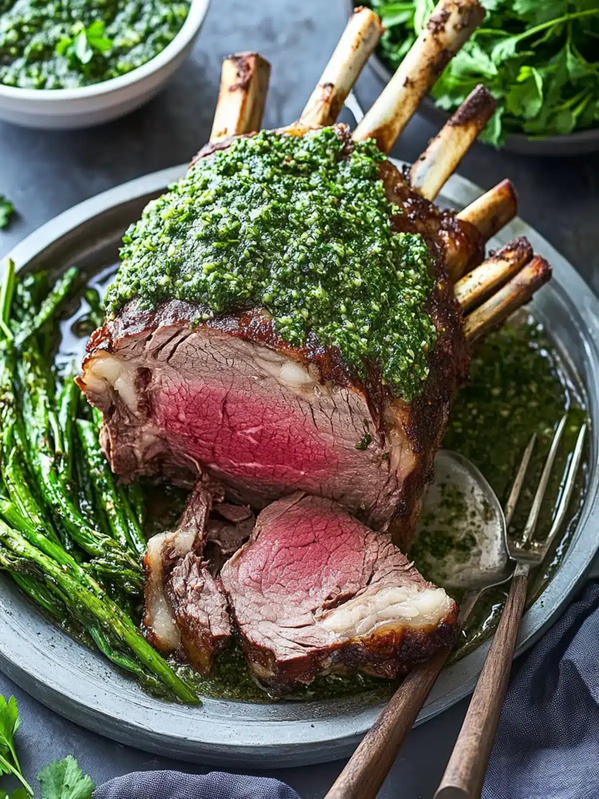 Beef Rib Roast with Chimichurri for Irresistible Flavor Bliss 5 Beef rib roast with chimichurri