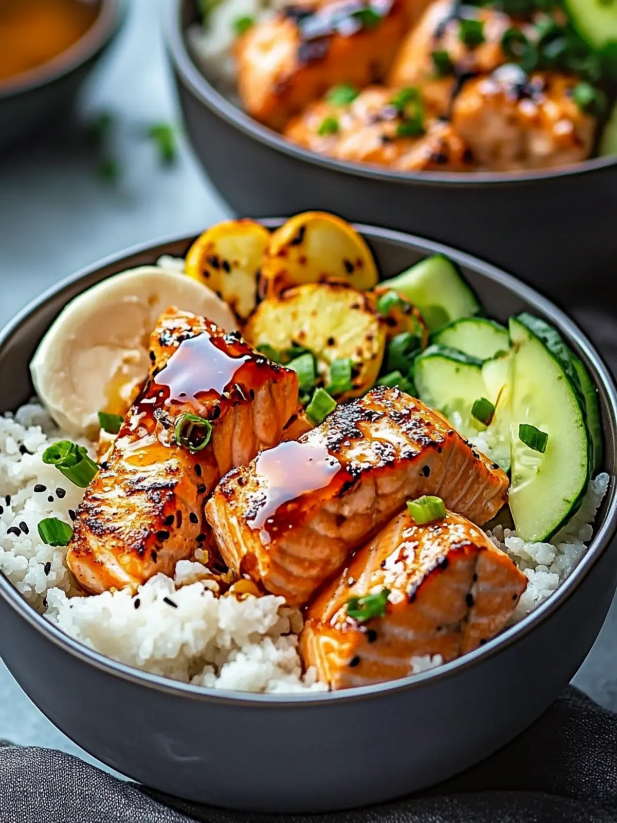 Savor Sriracha Honey Salmon Bowls for a Quick Flavor Boost 2 Sriracha Honey Salmon Bowls