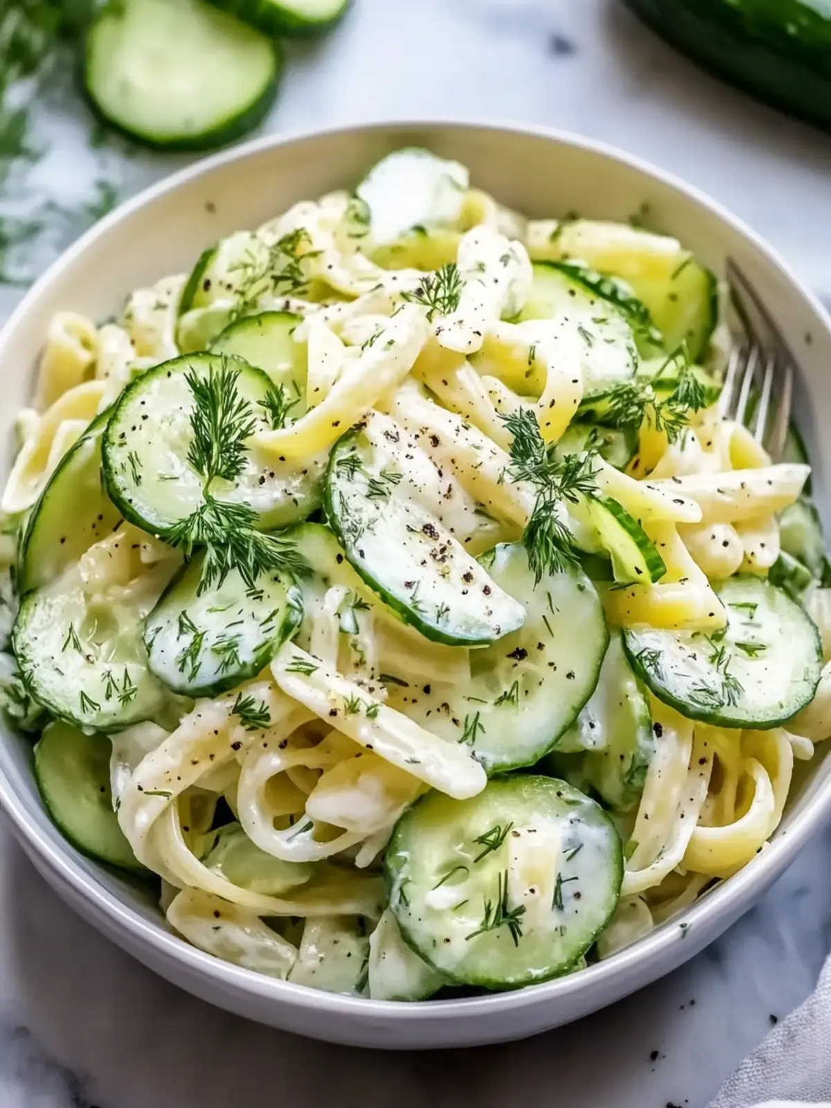 Healthy Cucumber Pasta Salad for Refreshing Summer Bliss 4 Healthy Cucumber Pasta Salad