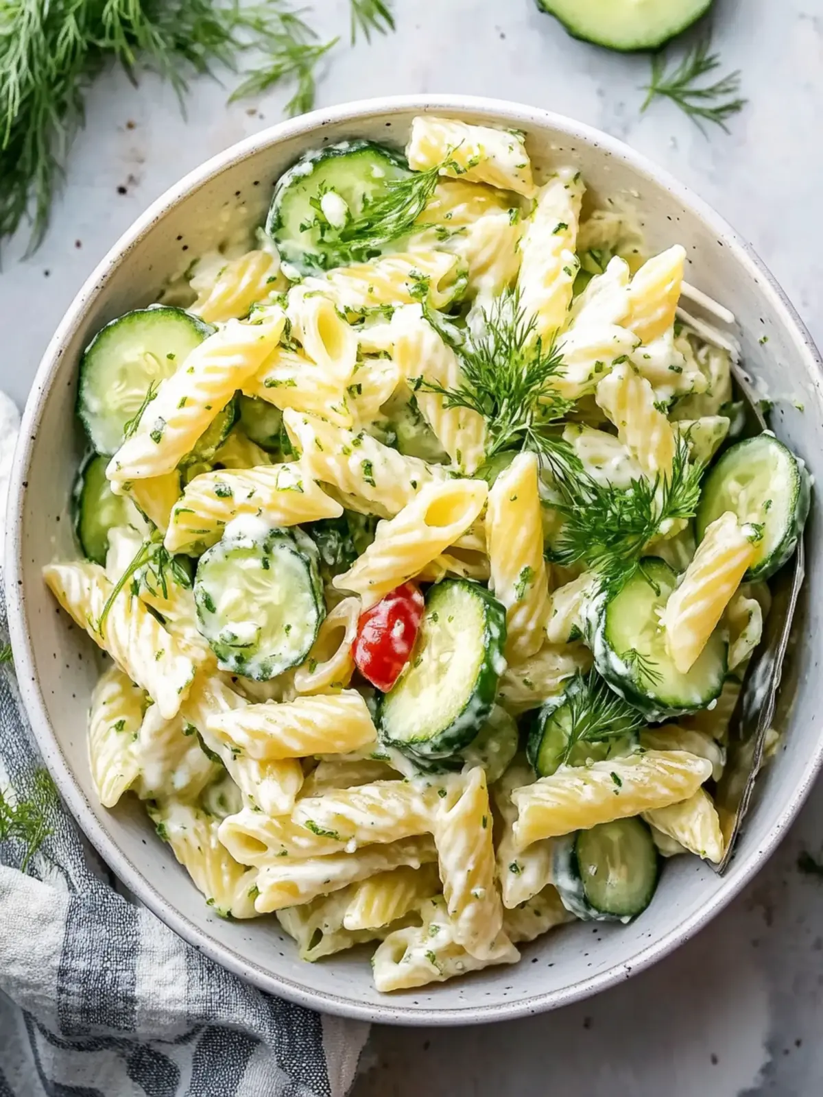 Healthy Cucumber Pasta Salad for Refreshing Summer Bliss 3 Healthy Cucumber Pasta Salad